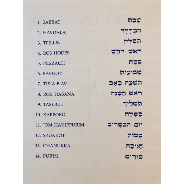 Printmaking Materials Janos Kass, Hungarian Modernist Judaica Etching Print Kiddush, Jewish Rabbi at Shabbat Feast, 1992 For Sale - Image 7 of 11