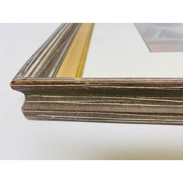 This is a mid century, vintage, female nude study in charcoal. This Academy style charcoal drawing is in a mid century...