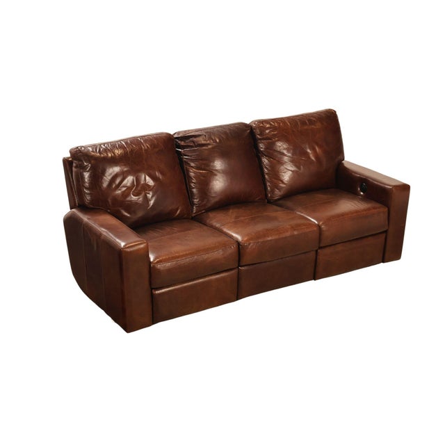 Soft Line 'Energia' Leather Power Reclining Sofa (One Sofa) For Sale - Image 16 of 16