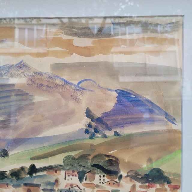 Menchu Gal, Txingudi Bay and Mount San Marcial, 20th Century, Watercolor on Paper For Sale - Image 17 of 18