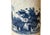 Chinese Distressed White Porcelain Blue Mountain Houses Graphic Holder Vase For Sale - Image 10 of 15