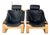 A Sculptural Set of Kroken “Pigeon” Armchairs Attributed to Åke Fribytter for Nelo Möbel, Circa 1970s For Sale