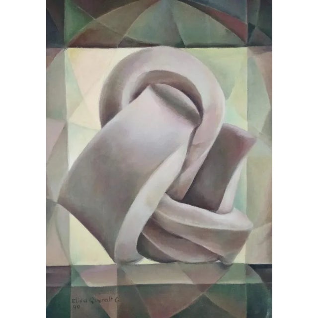 1990s Elisa Queralt, Composition, 1990, Oil on Canvas For Sale - Image 5 of 5