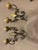 1900s Two-Arm French Wall Sconces With Gold-Leafed Bobeches - Pair For Sale - Image 10 of 15