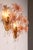 Pink Lily Spectacular Murano Wall Lamps by Franco Luce, 1970, Set of 2 For Sale - Image 4 of 10