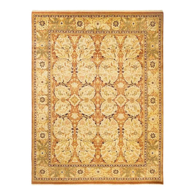 Mogul Collection Hand-Knotted Area Rug - Brown 7' 10" x 10' 3" For Sale - Image 4 of 4