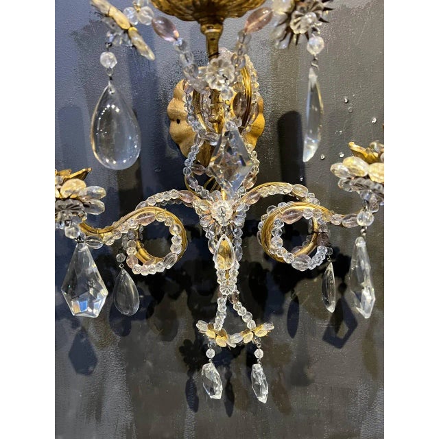 1930's French Bagues Three Lights Sconces - Set of 2 For Sale In New York - Image 6 of 11