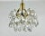Gold Vintage Hanging Lamp in Crystal and Brass, 1960s For Sale - Image 8 of 10