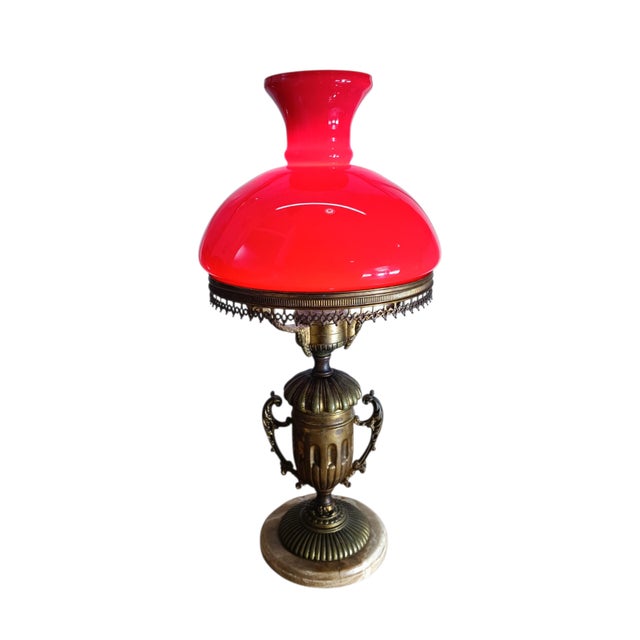 Large Art Nouveau Library Lamp, 1920s For Sale - Image 3 of 8