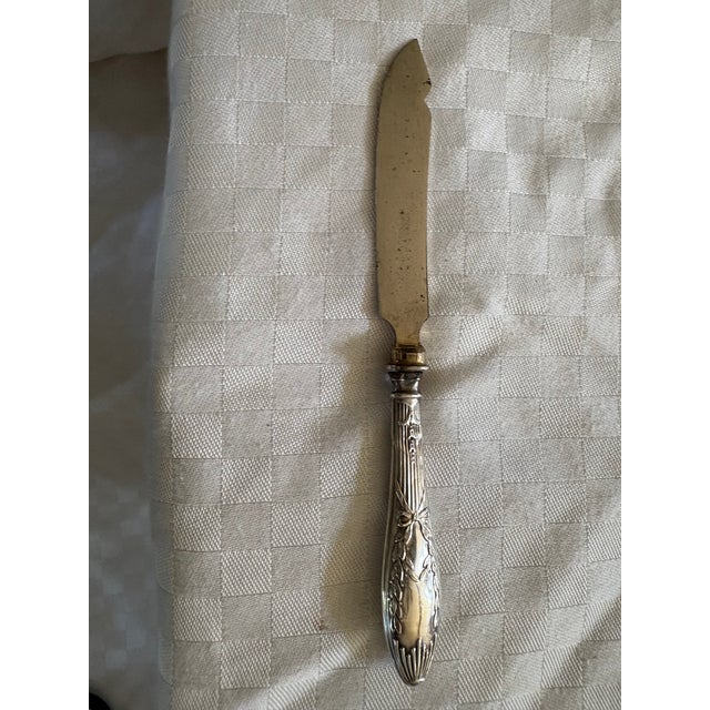 Late 19th Century Sterling Silver Handled Fruit or Dessert Knives - Set of 6 For Sale - Image 9 of 13