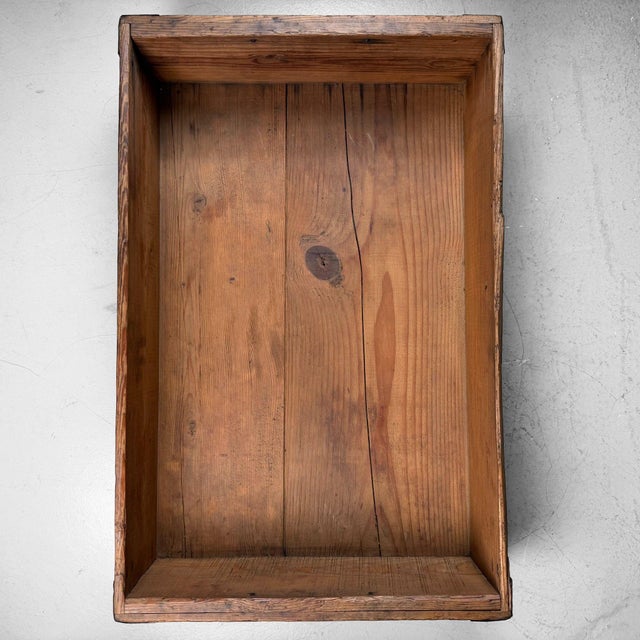 Japanese Wooden Merchant Crate, 1940s For Sale - Image 11 of 17