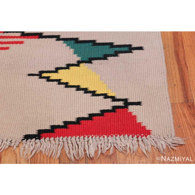 Nazmiyal Collection 1940s Antonin Kybal Vintage Kilim French Rug For Sale - Image 4 of 7