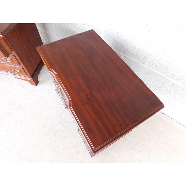 Superior Furniture Co. Goddard Block Front Style Nightstands - A Pair For Sale - Image 12 of 18