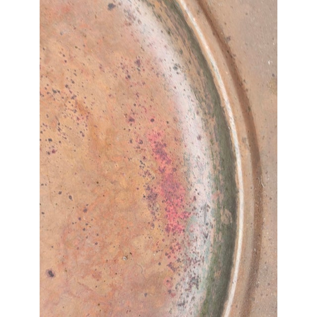 Roycroft Arts & Crafts Copper Charger – Hand‑Hammered, Mission Era 1900s For Sale - Image 14 of 17
