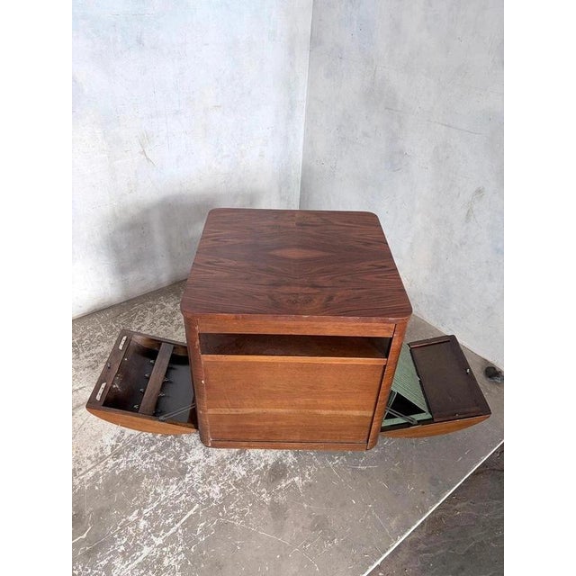 Art Deco Metamorphic Walnut Drinks Trolley by Incorporall For Sale - Image 4 of 7