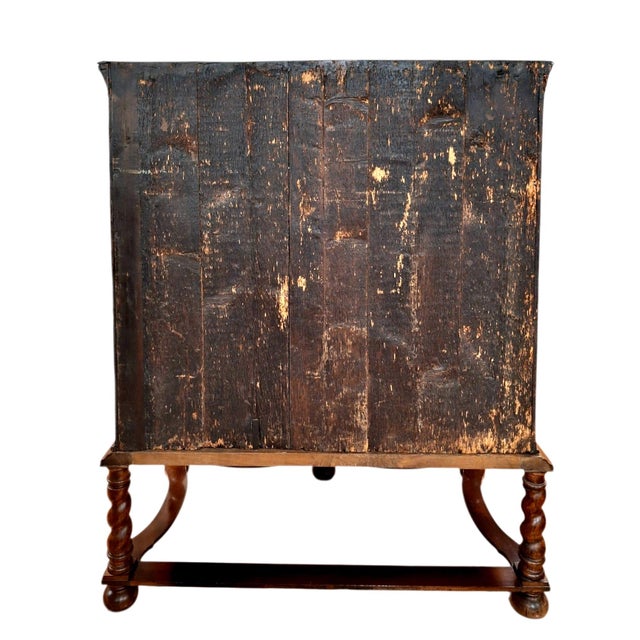 18th-Century English Burr Walnut Chest-on-Stand For Sale - Image 17 of 17