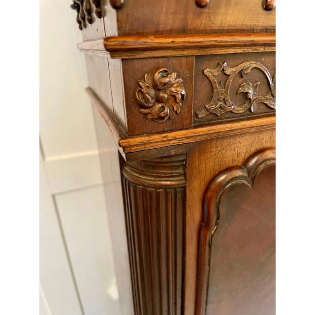 Carved Mahogany Grandmother Clock in the Style of Chippendale For Sale - Image 15 of 18
