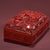 Vintage Chinese Cinnabar Lacquer Rectangular Lidded Box With Figural Carving For Sale In New York - Image 6 of 9
