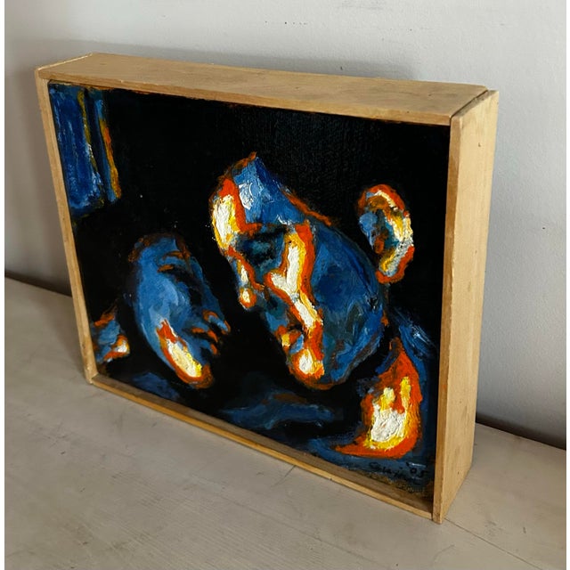 Original Abstract Impressionist Oil Painting Entitled ‘Young Lovers’ by John Gwinn For Sale - Image 4 of 7