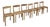 Thierry Dining Chairs in Oak by Guillerme et Chambron for Votre Maison, 1950s, Set of 6 For Sale