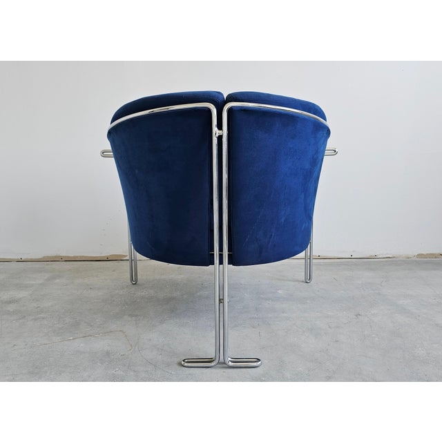 Metal Mid-Century Side Chairs Entelechy Series attributed to John C. Portman, 1974 For Sale - Image 7 of 14