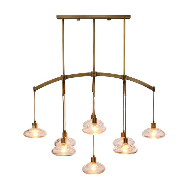 2020s Jamie Young Reservoir Chandelier in Antique Brass For Sale - Image 5 of 7