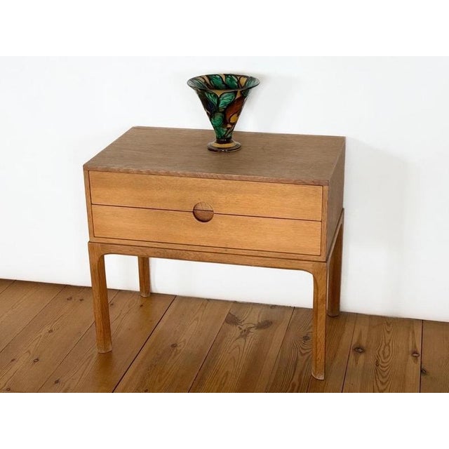 Mirror and Drawer Cabinet in Oak by Kai Kristiansen, 1960s, Set of 2 For Sale - Image 12 of 12