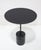 This is a great looking side table by Lapalma. The Jey side table in black. A black Marquina marble base on a powder...