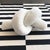 Modern Tubular Knot Pillow in Wooly Ivory Teddy For Sale - Image 11 of 11