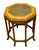 McGuire McGuire Style Leather Wrapped Rattan Side Table With Lions Paw Feet For Sale - Image 4 of 7
