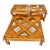 Documented 1970s Wited (Witco) Burl & Smoked Glass 3-Piece Table Set For Sale