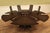 Transitional Round Jupe Dining Table With Self-Storing Leaves for Seating Up to 12 People For Sale - Image 3 of 13