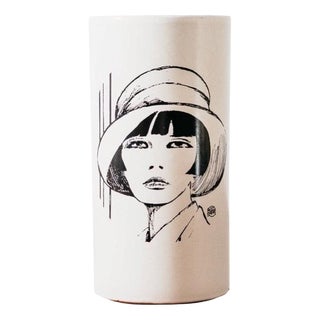 Valentina Vase in Ceramic by Guido Crepax, 1970s For Sale