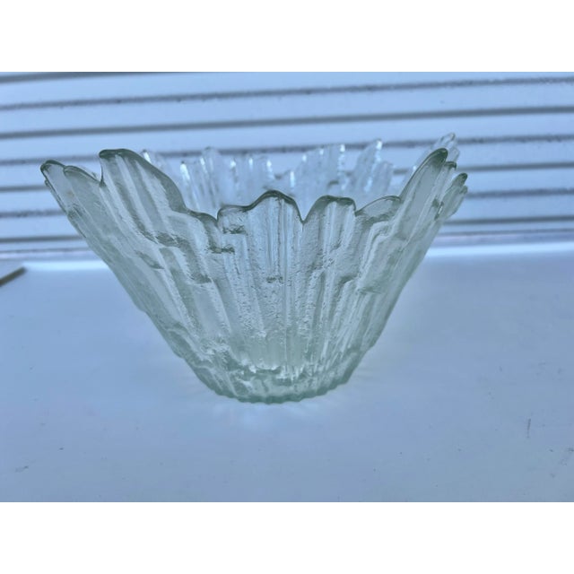 Mid-Century Modern Vintage Art Glass Bowl For Sale - Image 3 of 8