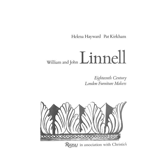 HAYWARD, Helena and KIRKHAM, Pat Volume I [206] pp. Volume II [170] pp. Rizzoli 1980 11" x 9" John Linnell (1729–96) was...