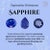 Blue Minimal Everyday Blue Sapphire Stackable Band Ring in 14k Size 6.5 For Sale - Image 8 of 10