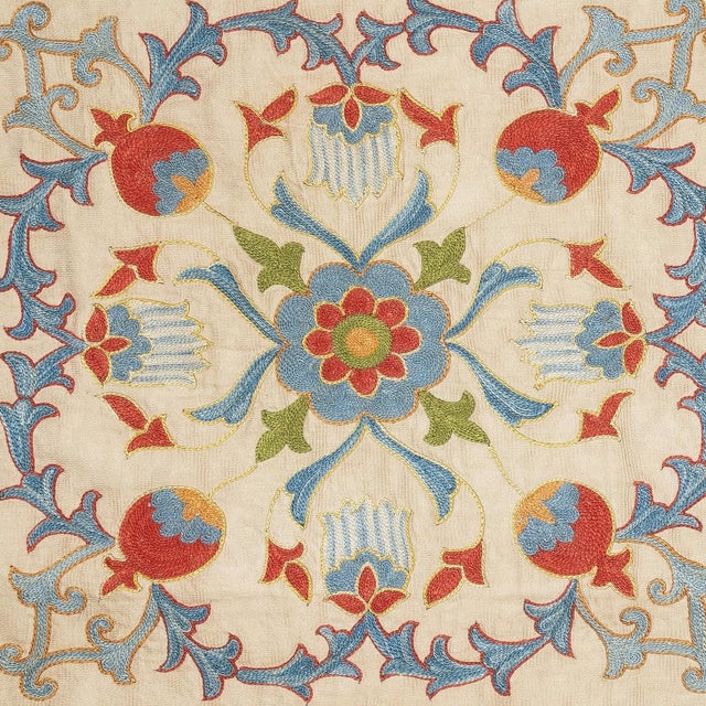 New Hand-Embroidered 100% Silk Cushion Cover – Authentic Uzbek Textile Art Elevate your home décor with this exquisite...