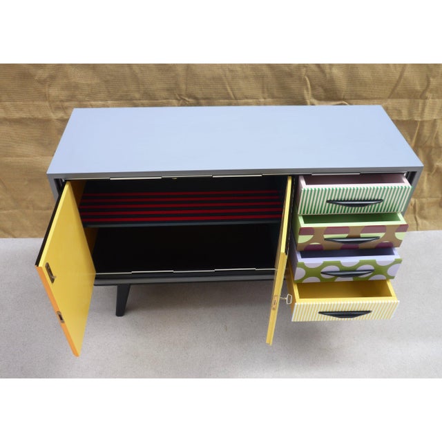 Vintage Chest of Drawers with Two Doors and Drawers, 1960s For Sale - Image 10 of 12