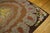 1930s Tan Camel Floral Medallion Antique American Hooked Rug 6'7" X 9'7" Handknotted Wool Carpet For Sale In New York - Image 6 of 6