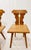 Folk Art Pair Antique Swedish Brettstuhl Pine Chairs For Sale - Image 3 of 8