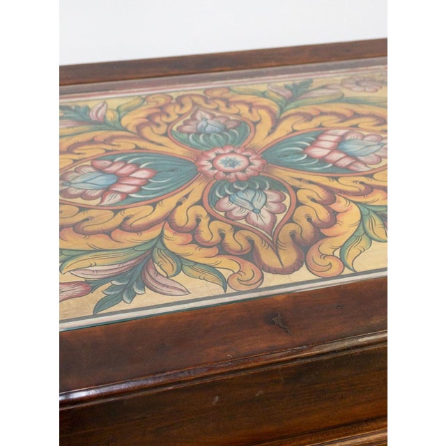 Vintage Indonesian Teak Table, 1980s For Sale - Image 6 of 12