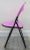 Metal Postmodern Italian Designer Studio Gp Pink Folding Chair, 1980s For Sale - Image 7 of 12