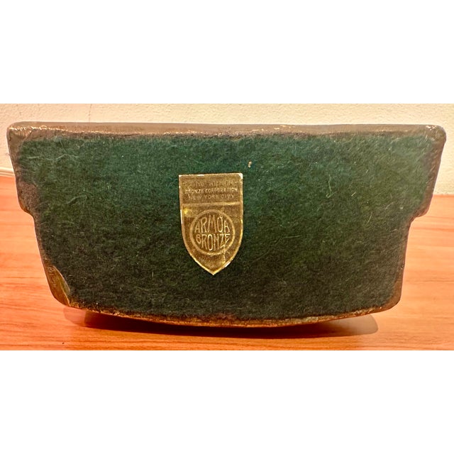 Armor Bronze 1922 Pandora's Box Bookends For Sale - Image 13 of 18