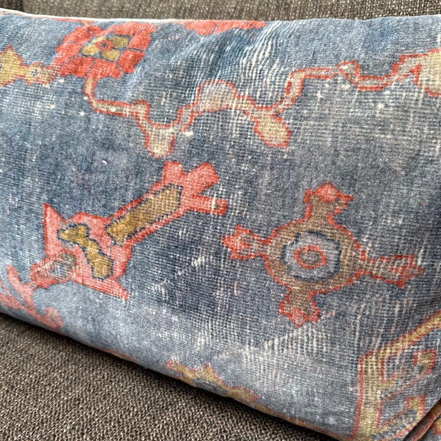 Blue Pottery Barn Dara Lumbar Pillows, Pair For Sale - Image 8 of 12
