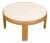 Modernist Round Cocktail Table with Delicate Eggshell Fragments Surface For Sale