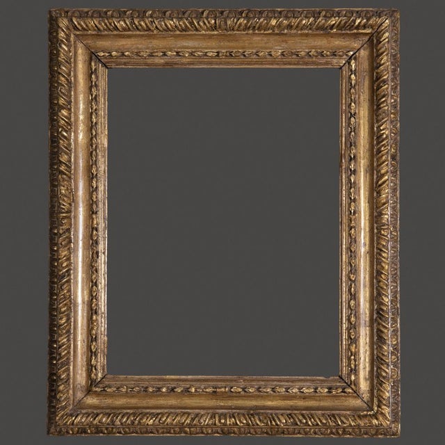 Wood Early 18th Century Italian Salvator Rosa Gilded Frame, 1780s For Sale - Image 7 of 7
