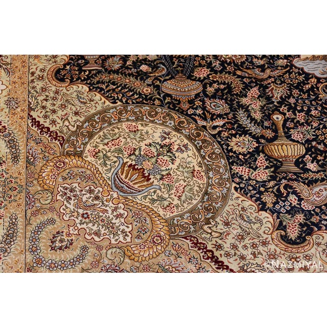 Modern Animal Motif Silk Chinese Area Rug For Sale - Image 9 of 12