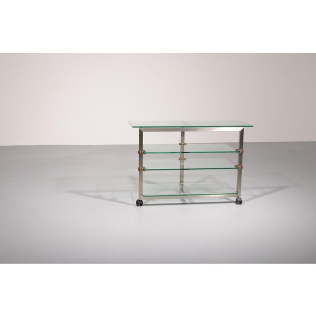 Side Table on Wheels from Peter Ghyczy, 1970s For Sale - Image 9 of 16