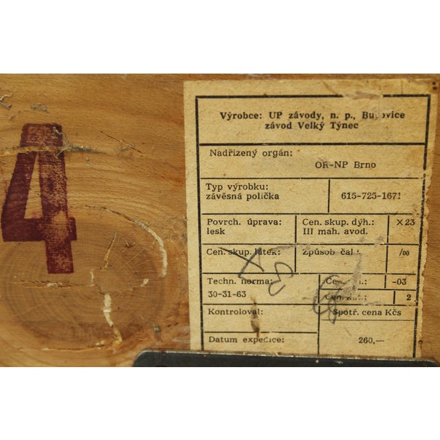 Wall Shelf from UP Závody, 1960s For Sale - Image 14 of 15