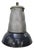Vintage Industrial French Blue Enamel Pendant Lights from Mazda For Sale